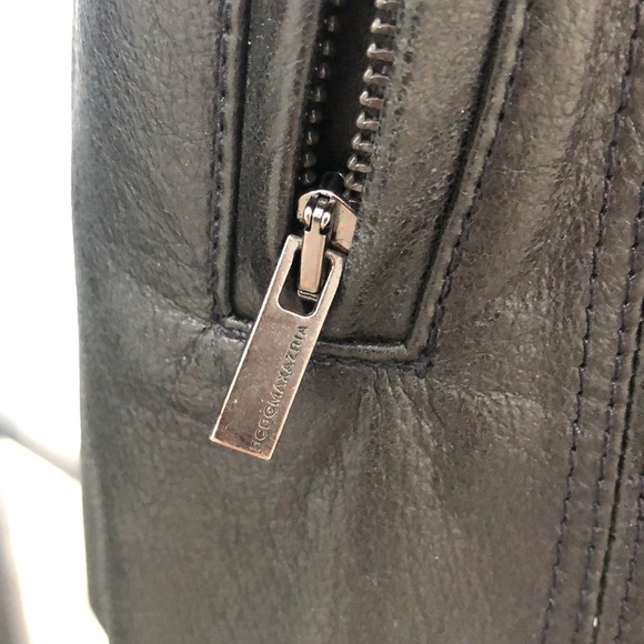 BCBG MAXAZRIA XXS Orason black leather jacket - Picture 7 of 10